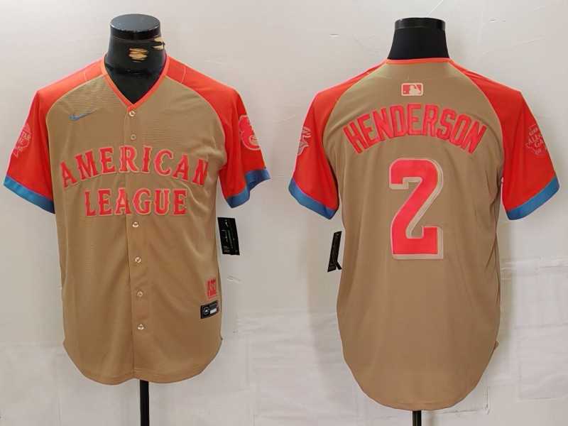 Mens Baltimore Orioles #2 Gunnar Henderson Cream 2024 All Star Limited Stitched Jersey->2024 mlb all-star->MLB Jersey